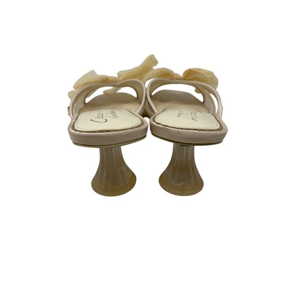 Circus By Sam Edelman Natalina Kitten Heel Sandals Womens Size 9.5 Vanilla Cream - Picture 4 of 7